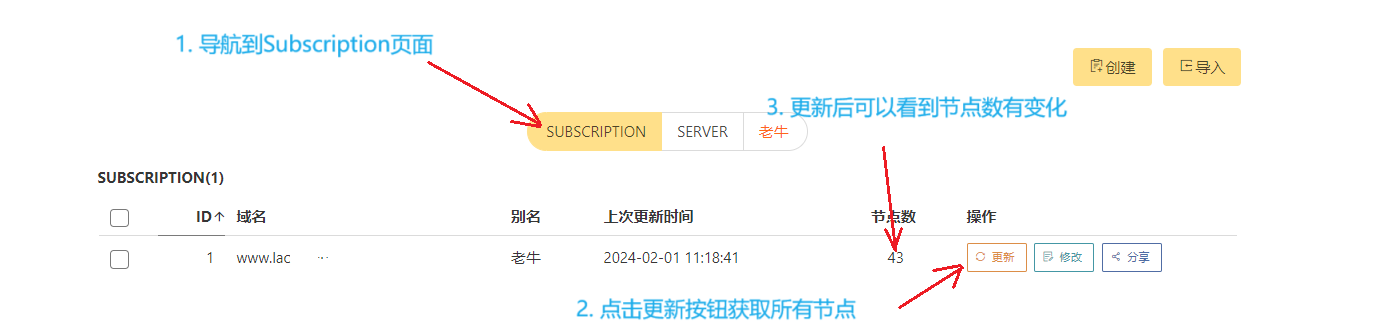 subscrible server